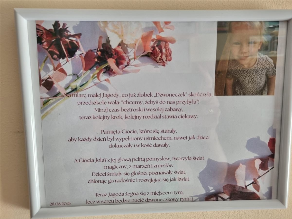 Podziękowanie od dziecka dla Żłobka Dzwoneczek w Lublinie #2