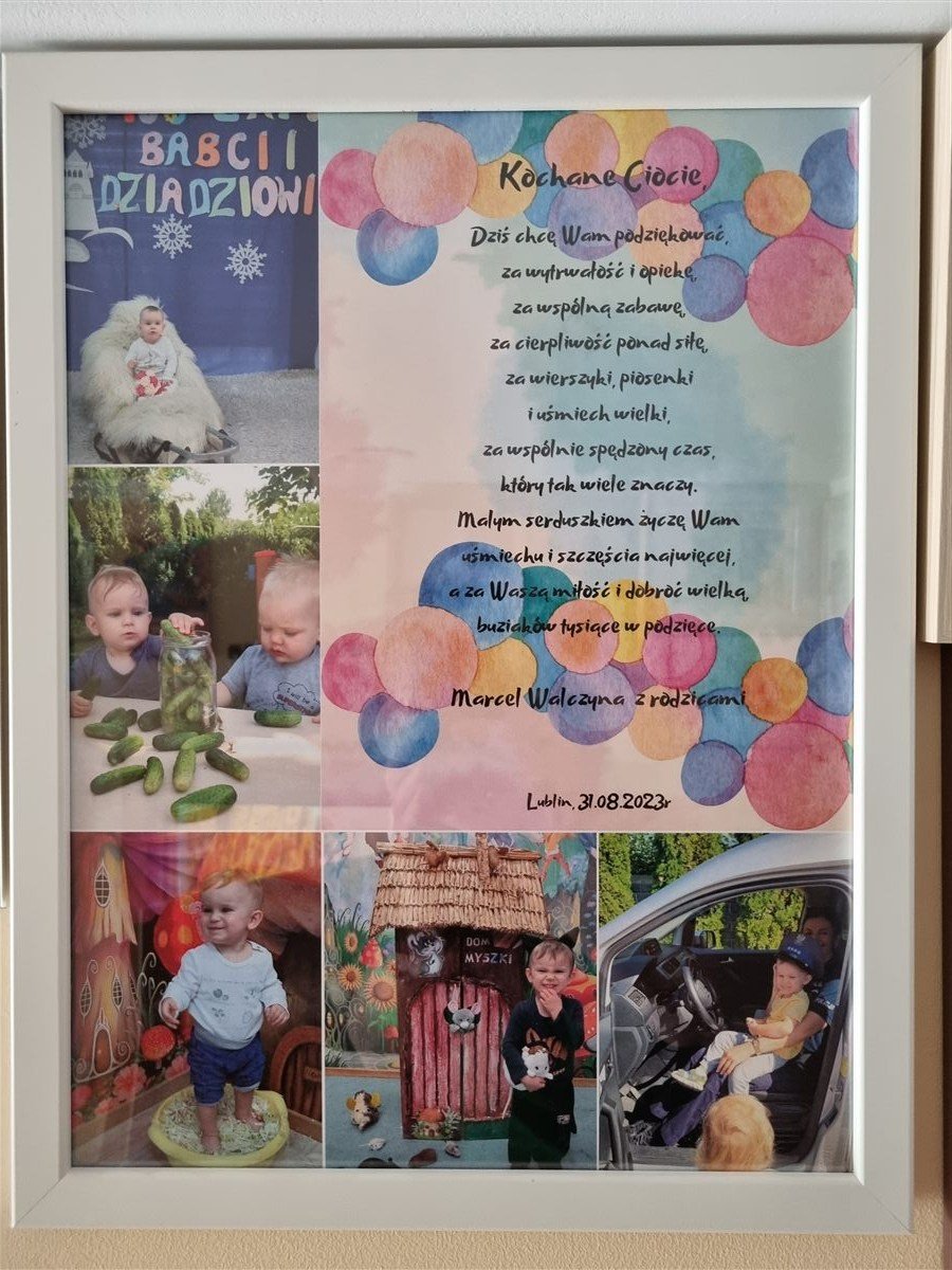 Podziękowanie od dziecka dla Żłobka Dzwoneczek w Lublinie #22