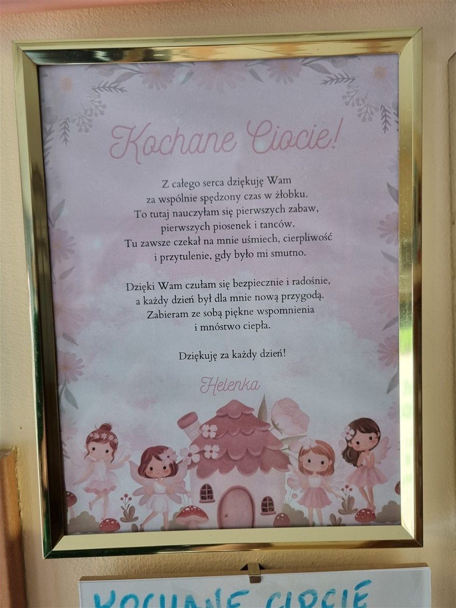 Podziękowanie od dziecka dla Żłobka Dzwoneczek w Lublinie #39