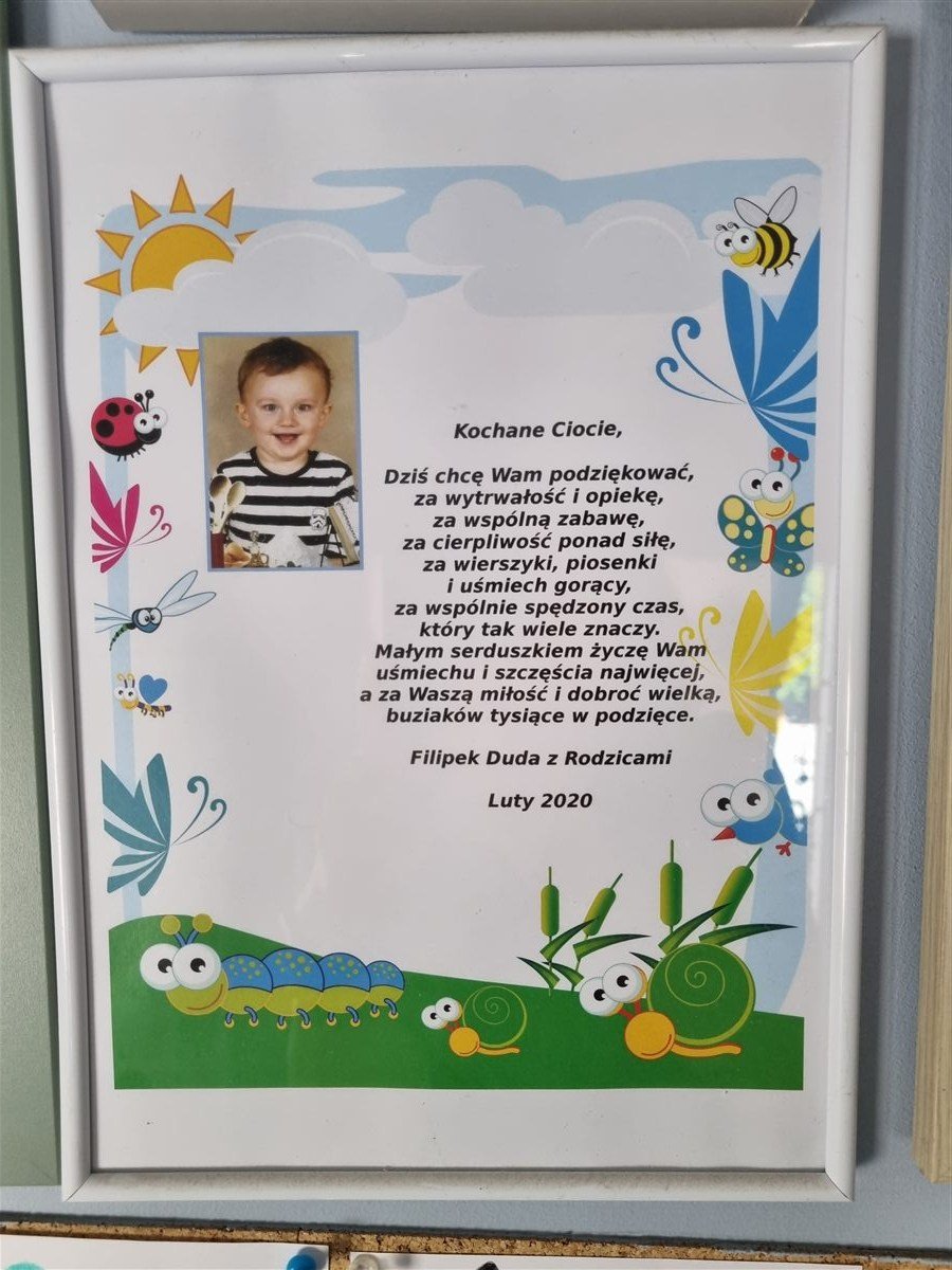 Podziękowanie od dziecka dla Żłobka Dzwoneczek w Lublinie #55